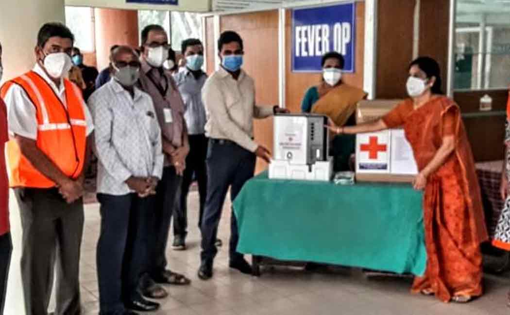 Red Cross Society donates Rs 1.5 lakh oxygen generator