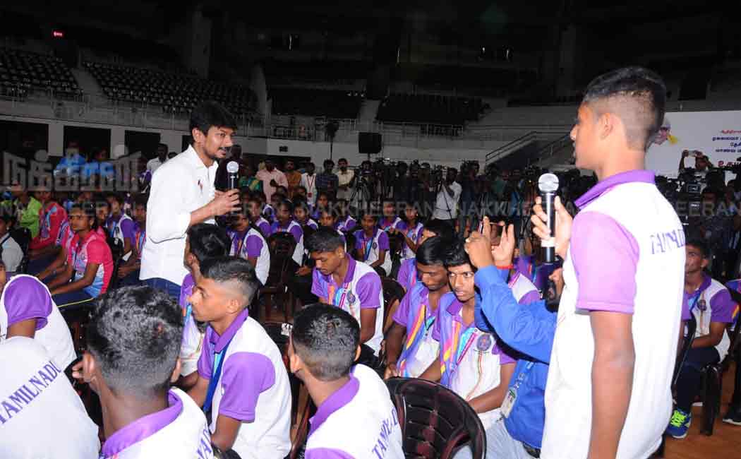 Minister Udayinidhi with successive projects of 'Beach Olympics, ATP Tennis'