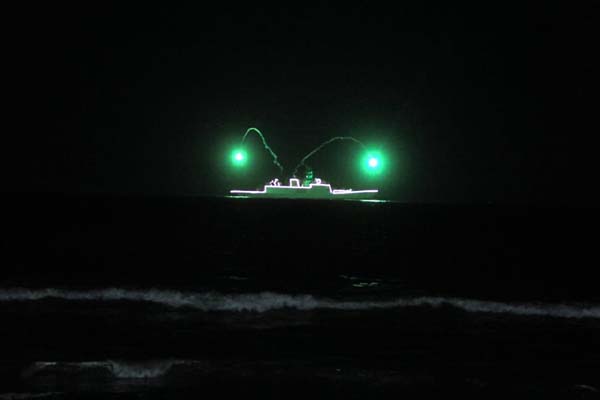 The Navy thanked the doctors - chennai marina beach