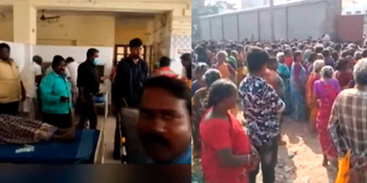 Crowds clamoring for free Vetti sarees; Four women lost their lives in the jam