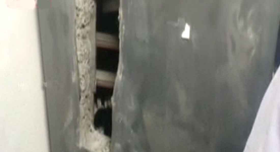 18 lakhs robbery shattered bank window in Tirupur