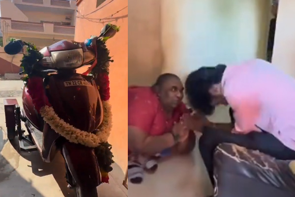 bala helped specially abled person