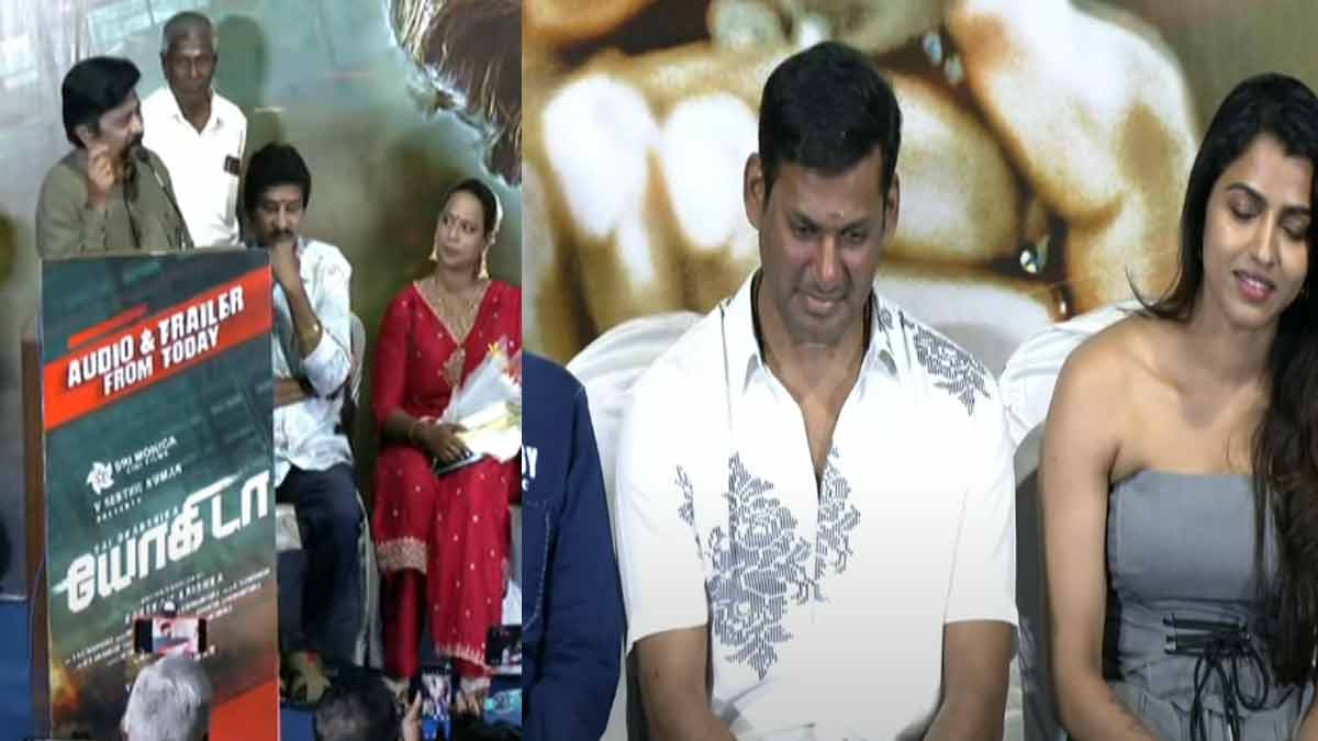 'Vishal's wedding announcement' - RV Udayakumar made the announcement on stage