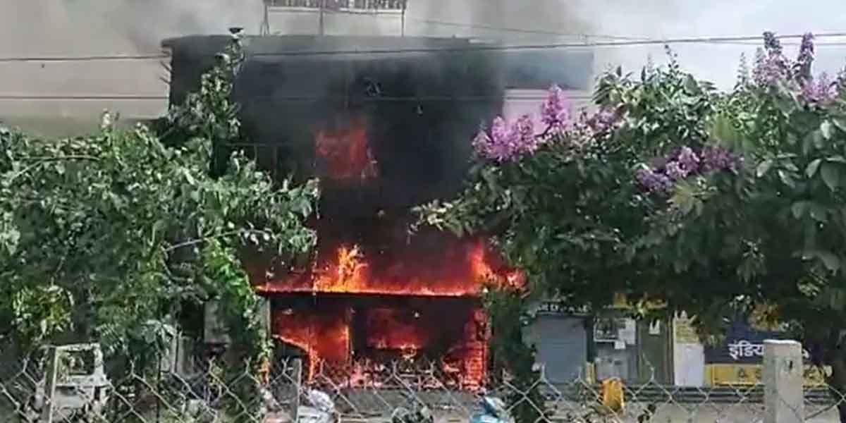 Terrible fire accident in the hospital...