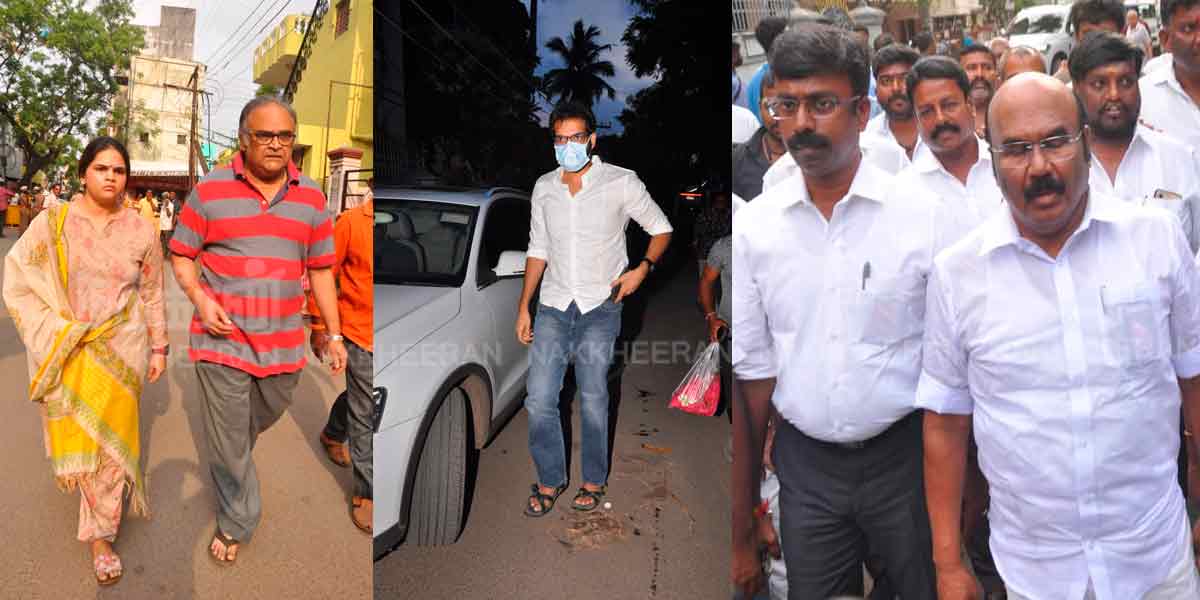 Celebs who paid tribute to Manobala in person (Photos)