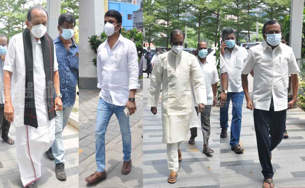 Party leaders and movie celebrities pay homage to OPS wife