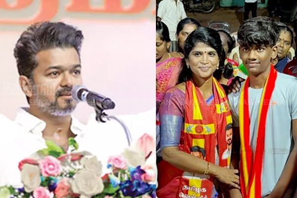 vaazhai movie actor joined vijay tvk party