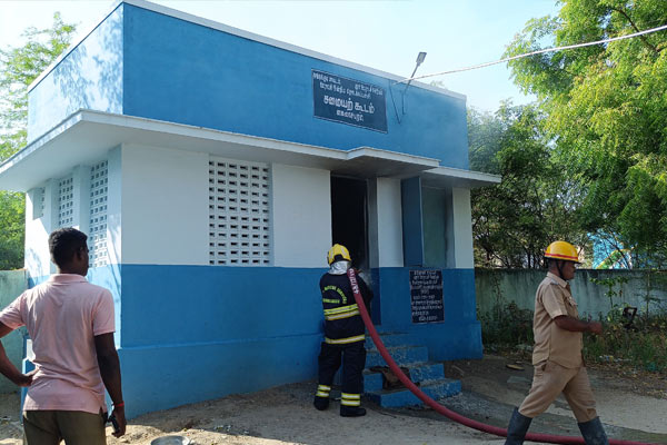 All firefighters battle cylinder leak in school premises