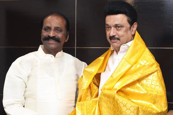vairamuthu wishes mk stalin for lok sabha election victory