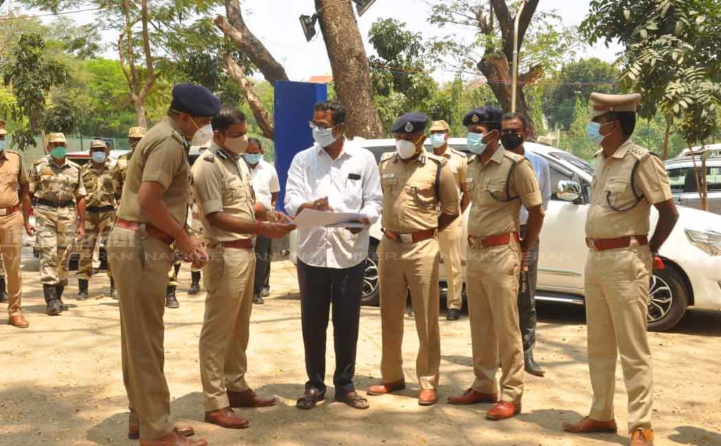 Commissioner of Police who personally inspected the vote counting center