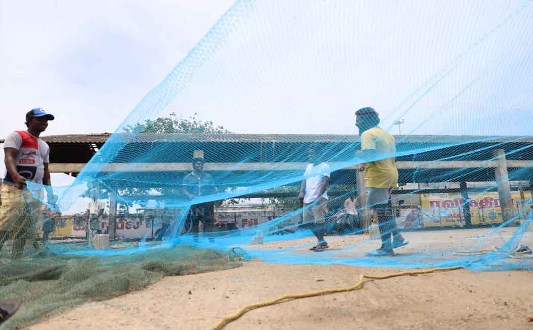 Fishermen getting ready to fishing