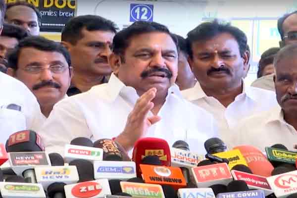 EPS says We provided excellent schemes to the people during the ADMK regime