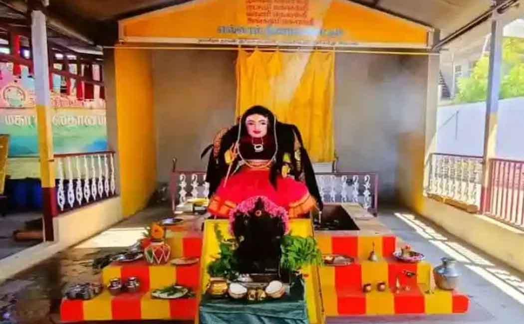 In coimbatore corona devi statue established