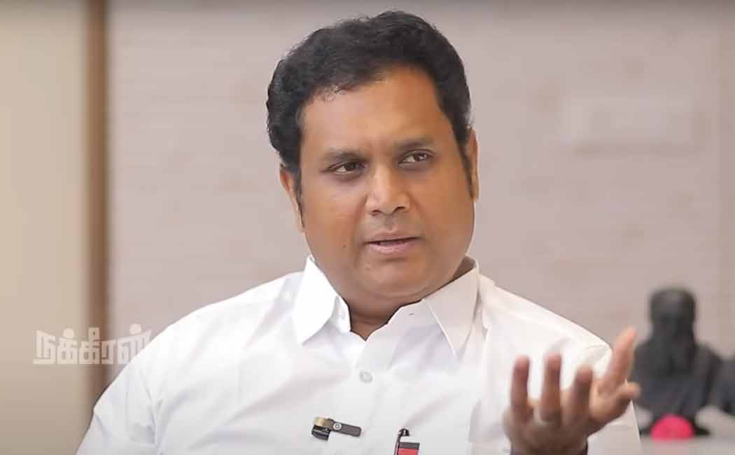 Minister TRB Rajaa shared many comments including BJP ad in Nakkheeran interview