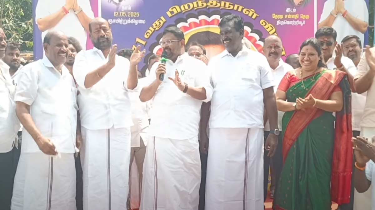 'India-Pakistan war stopped after learning about EPS's birthday' - Vaigai Selvan's speech