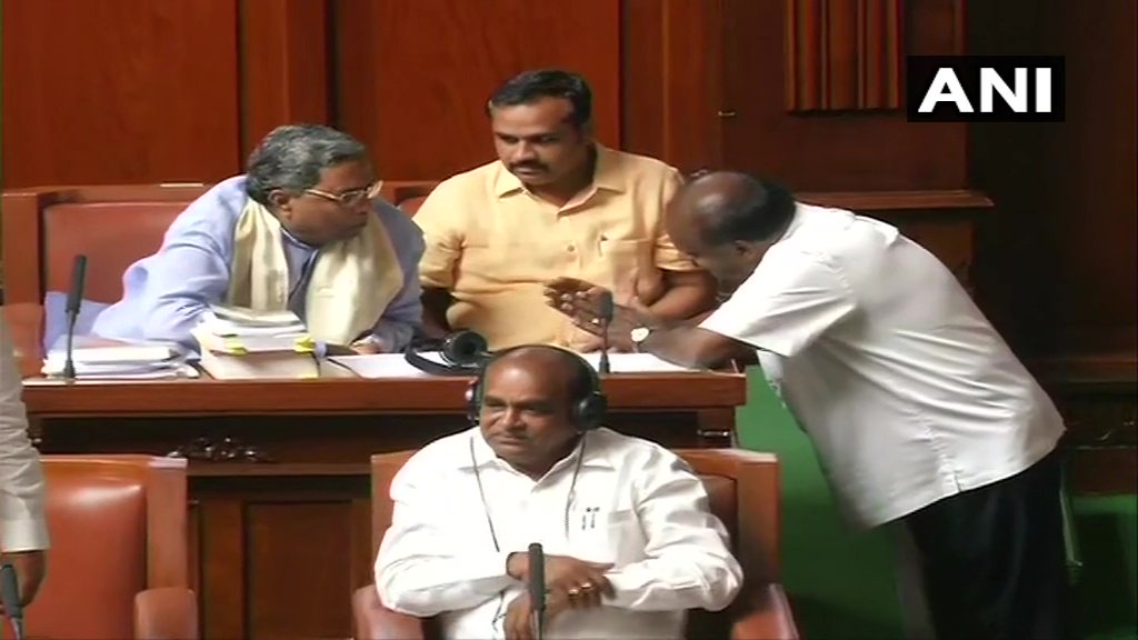 karnataka floor test for today process going now