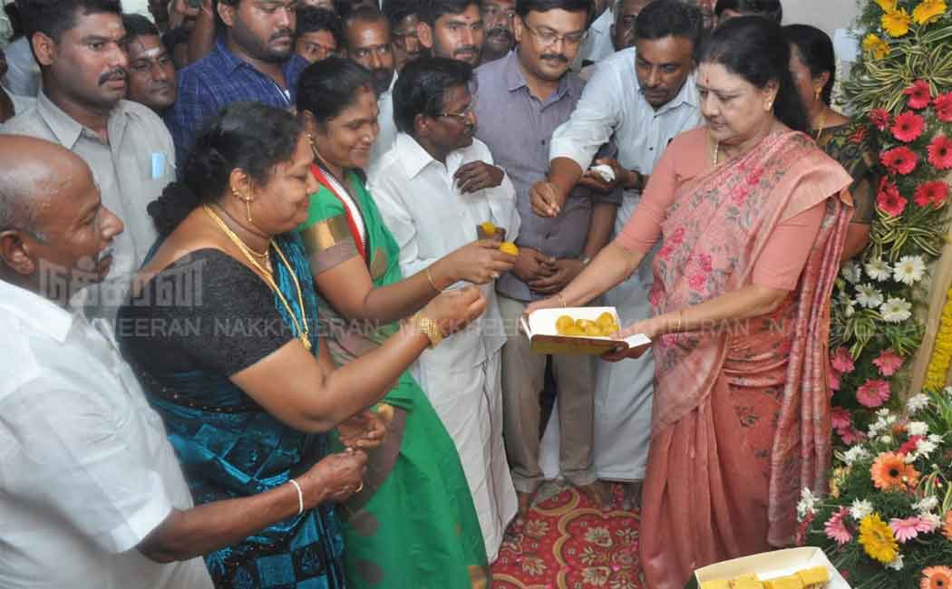 vk sasikala paid homage ambedkar photo