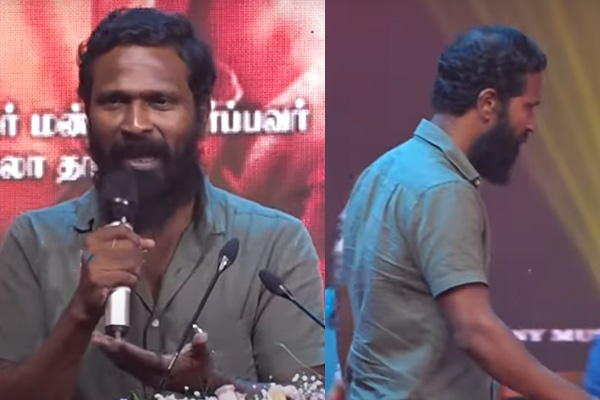 vetrimaaran get angry at viduthalai 2 audio launch