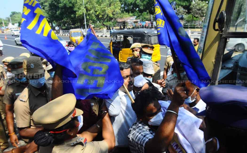 Tamil Nadu Government Employees Union picket to continue for fourth day ... (Pictures)
