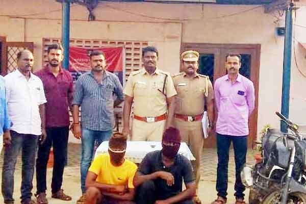 chain theft from school teacher police arrested two