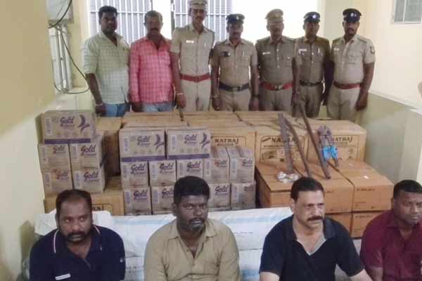 Four arrested for stealing from vehicles on Chennai-Bangalore National Highway