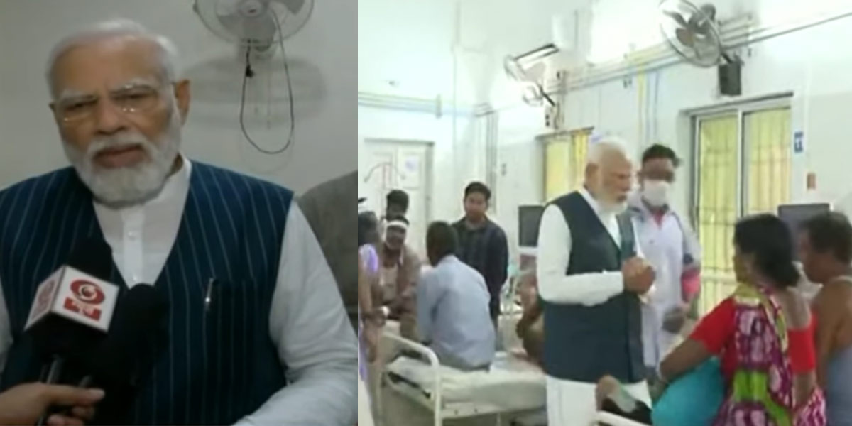 Modi personally met the injured