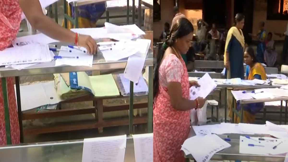 Rain that damaged the school; Employees who dry the certificates