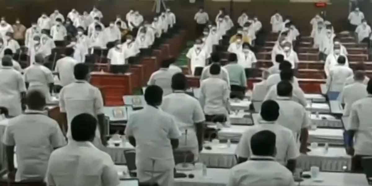 Tamil Nadu Legislative Assembly adjourned without specifying a date!