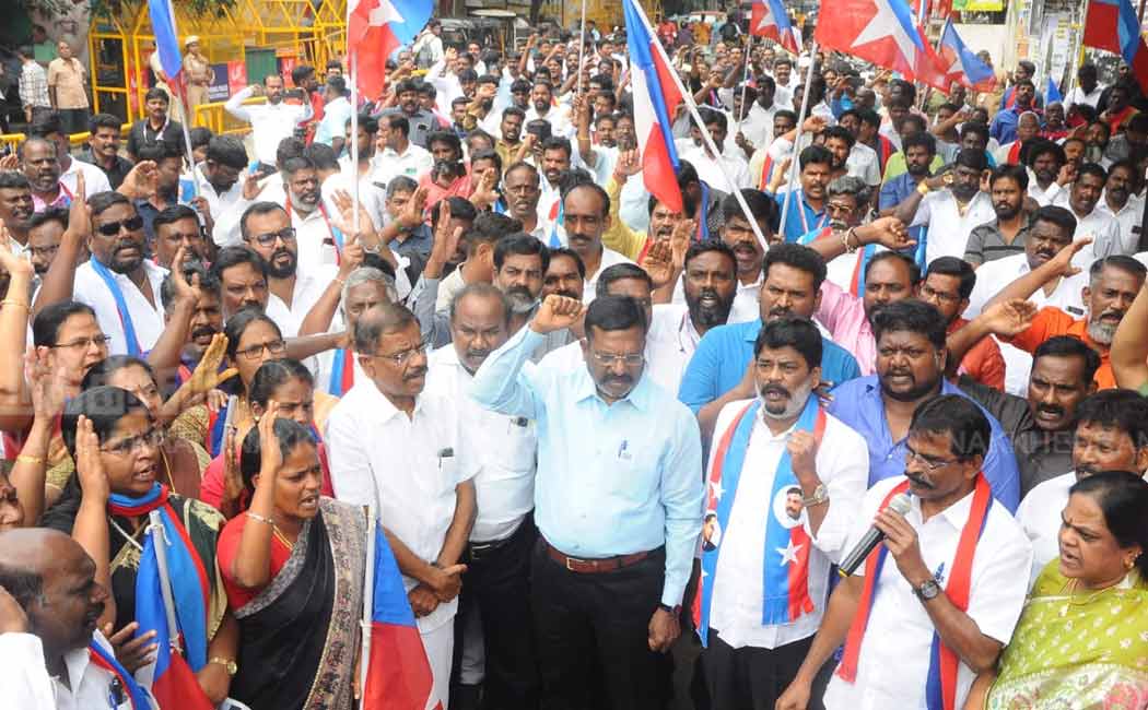 VCK protest against BJP government (Pictures)