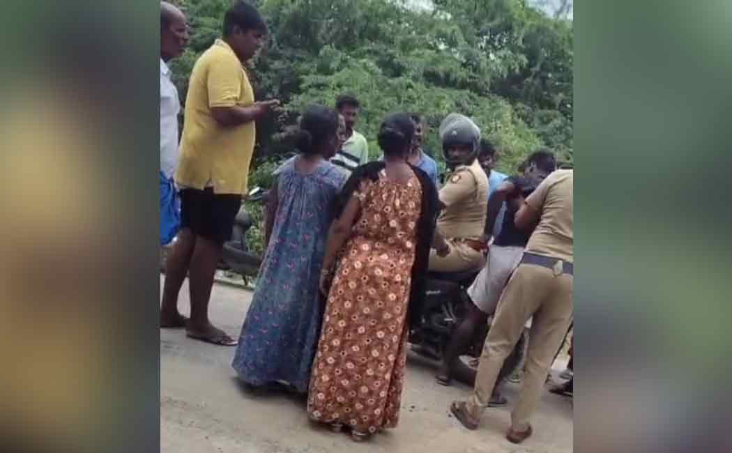 police who dragged the people by speaking obscenities