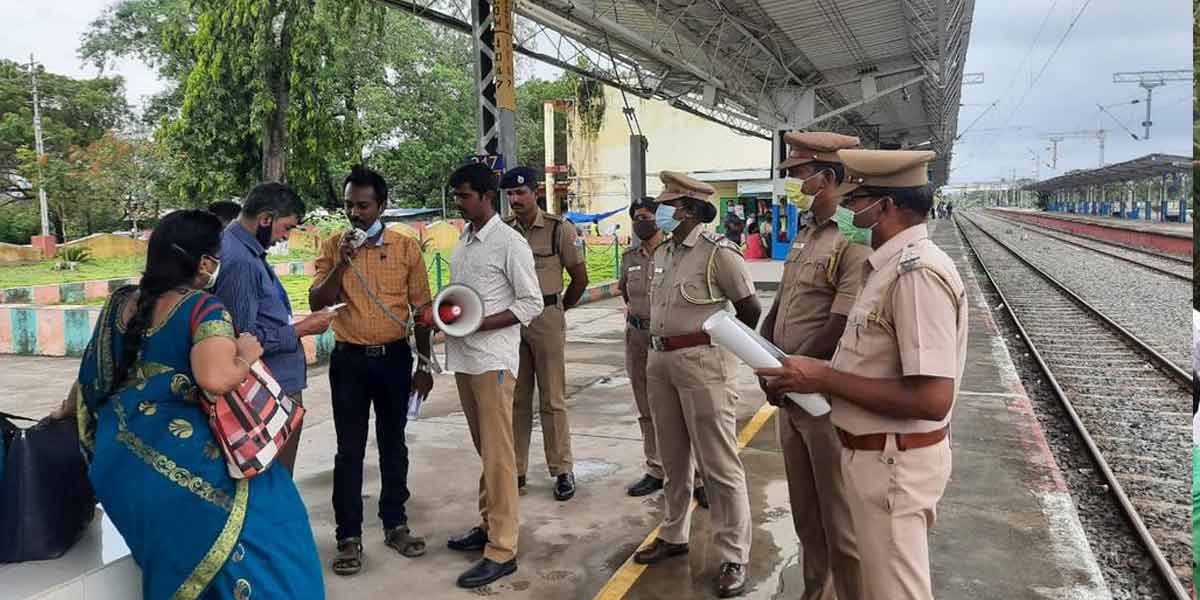 Awareness program on child protection ... Police distributed leaflets!