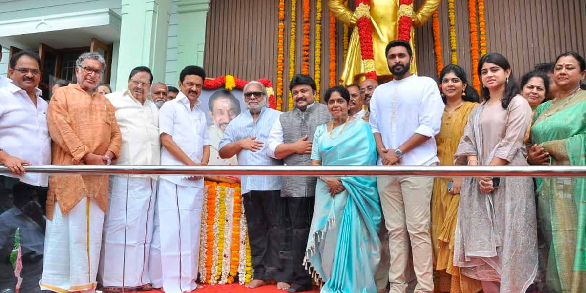 Sivaji Ganesan's 96th Birthday; Flower shower courtesy of Chief Minister M.K.Stal