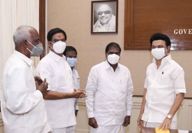 PMK LEADERS MEET with Chief Minister MK Stalin