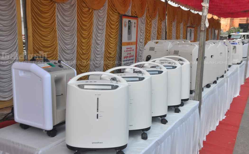 Oxygen concentrators handed over to the Corporation Commissioner