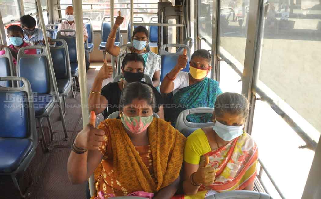 Free travel for women on buses