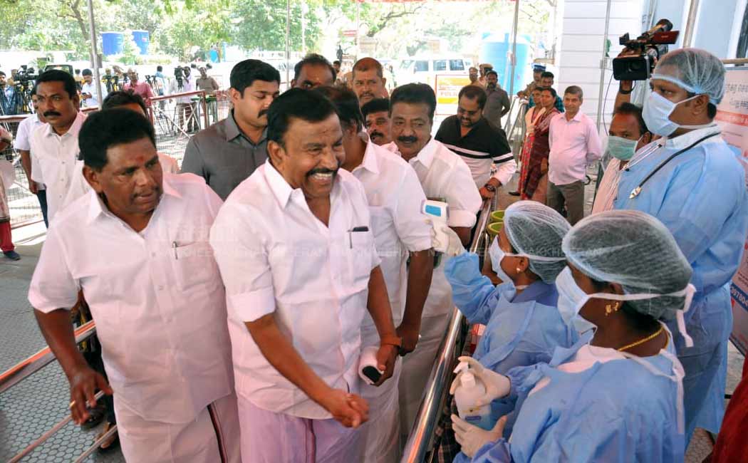Corona safety arrangements at Tamilnadu assembly