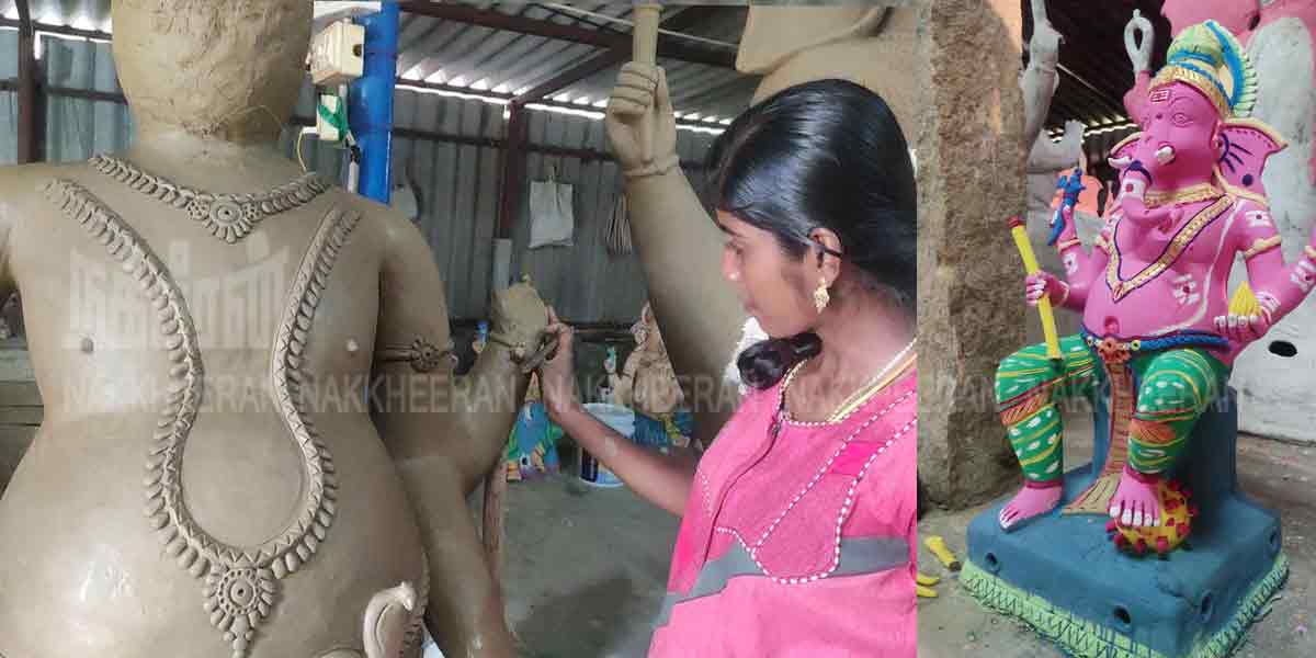 Ganesha statues waiting for permission ... !!