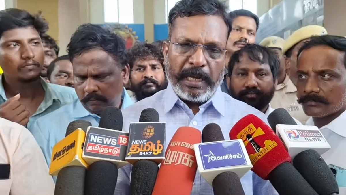 'I believe there is no politics in the Chief Minister's Delhi visit' - Thirumavalavan interview