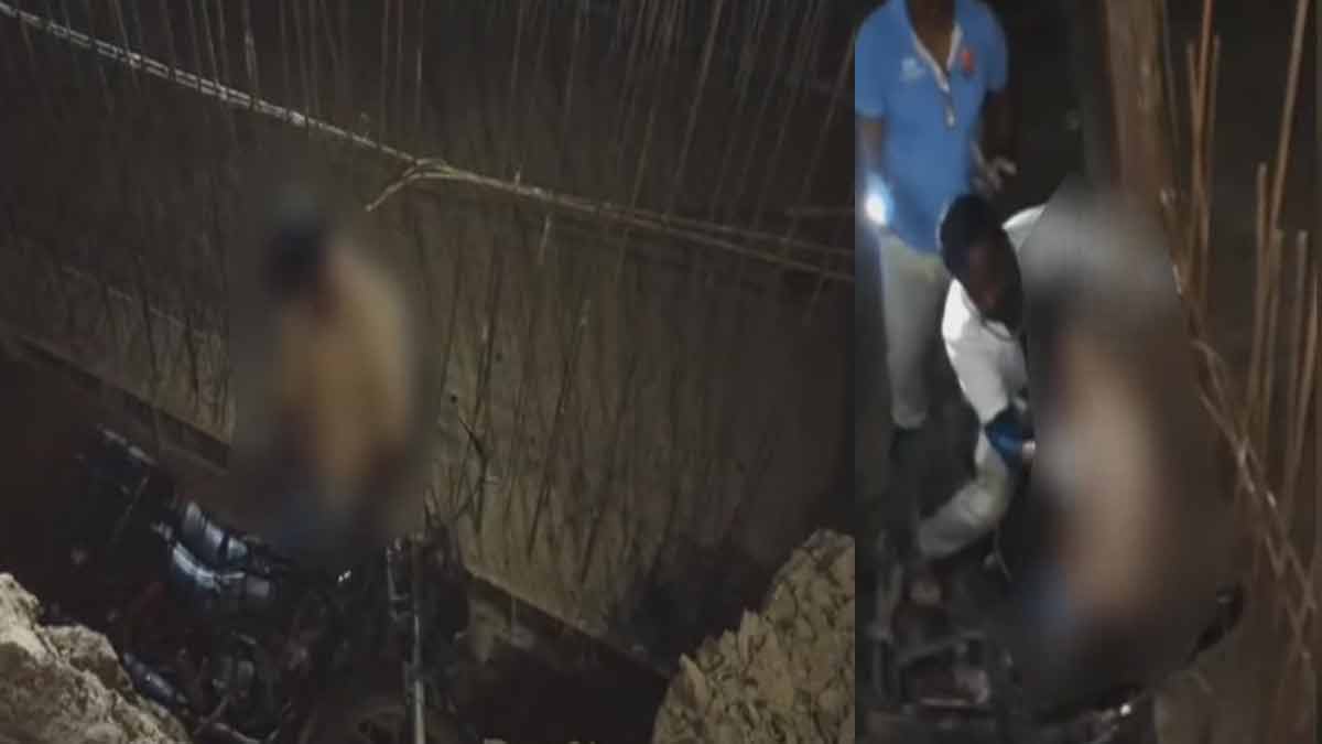A young man who fell into a ditch with a vehicle; Tragedy in the night