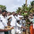 Muhurthakaal planting event for the Yagasalai ahead of Temple Kudamukku ceremony!