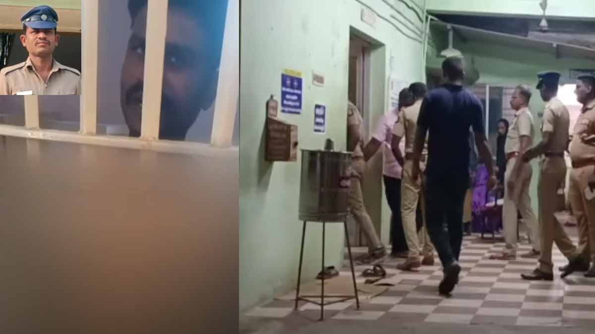 Riot at police station without clothes; policeman arrested