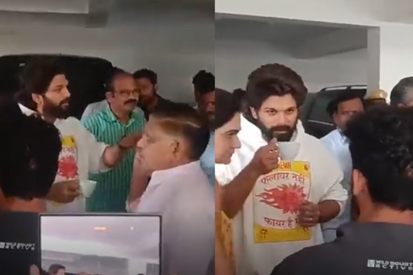 allu arjun arrest video viral