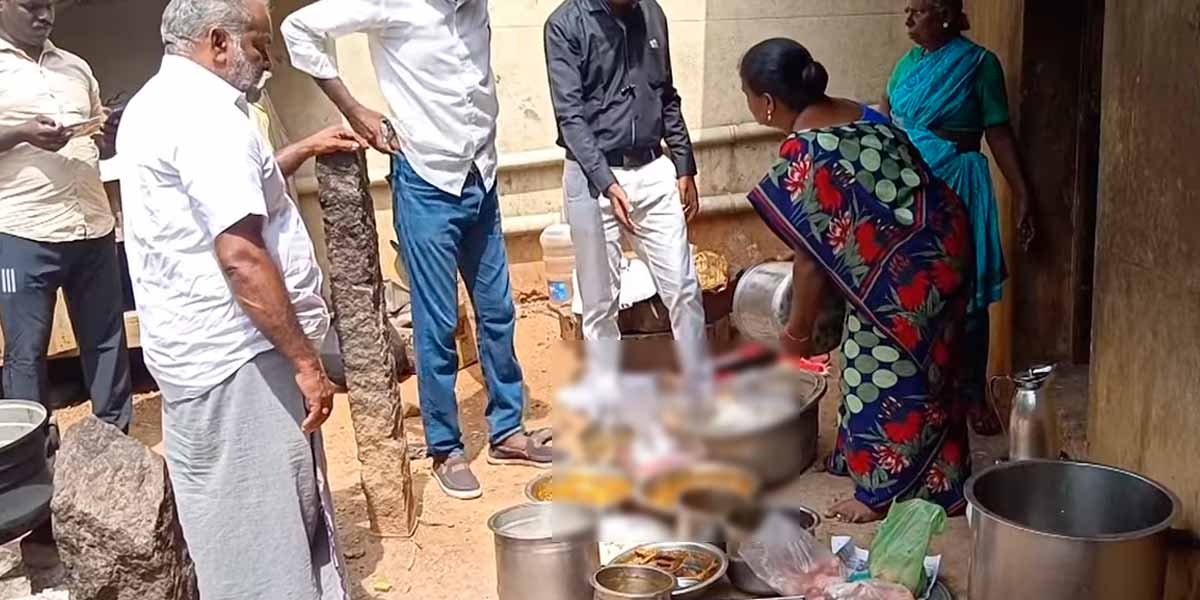 Non-vegetarian food near drains; sealed by officials