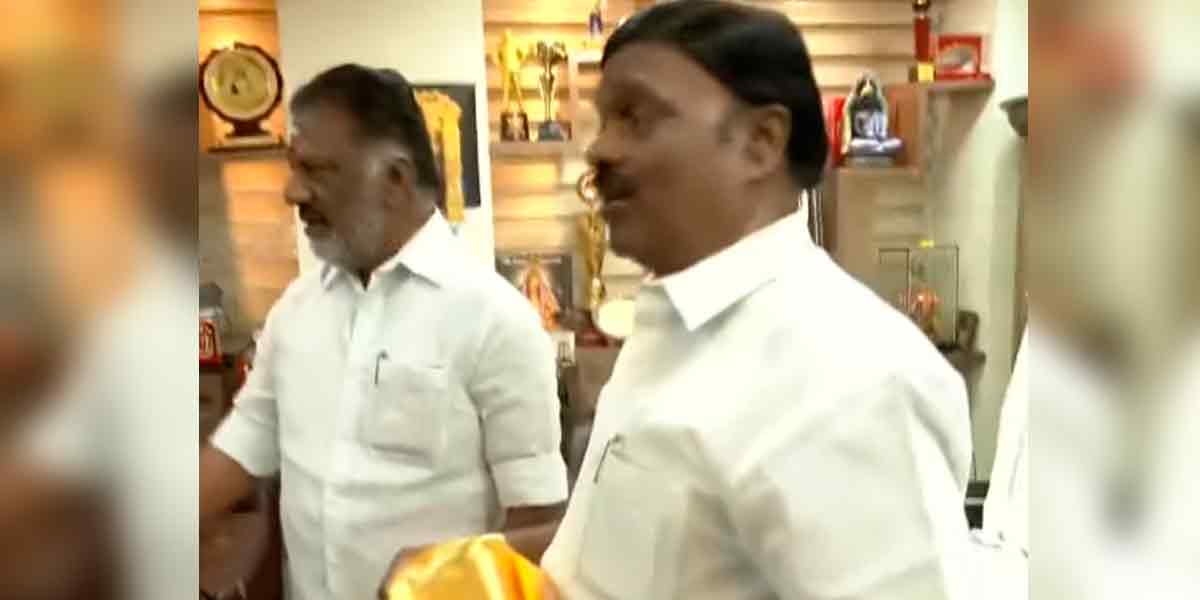 OPS meeting with A.C.Shanmugam