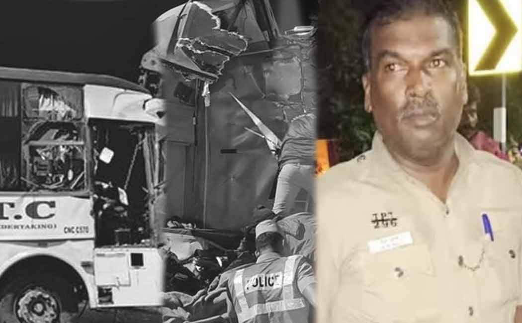 head constable who saved many lives passed away in Vaniyambadi bus accident