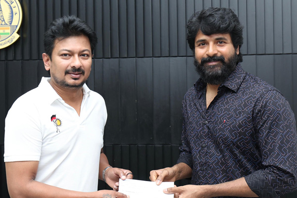 sivakarthikeyan donated 10 lakhs for helping fengal cyclone and heavy rain affected peoples