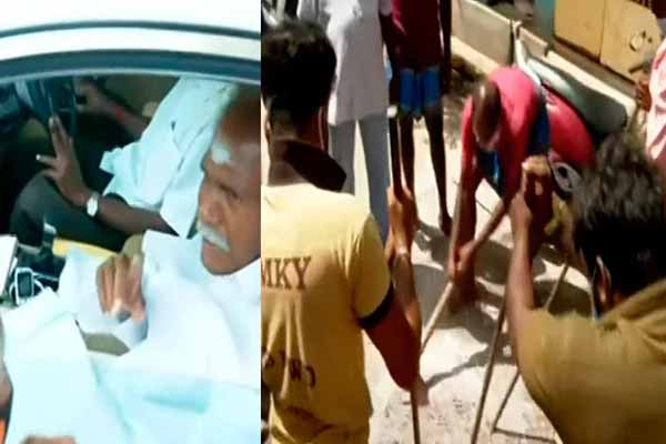 puducherry redyarpalayam incident Public road blocks