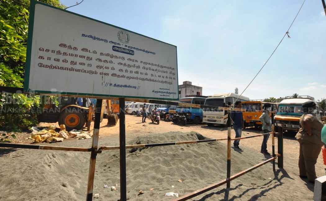 Recovery of temple property; Minister inspects live
