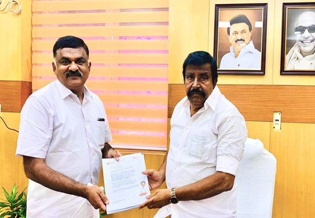 dmk environment state secretary karthikeya sivasenathipathy thanks to minister