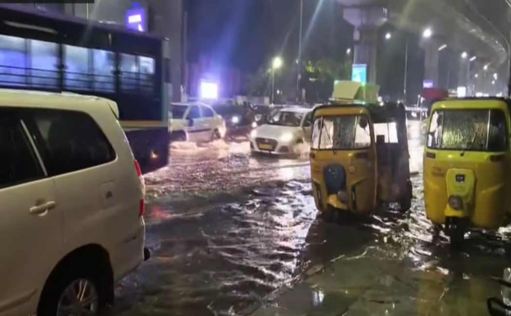 Heavy rain lashed Chennai